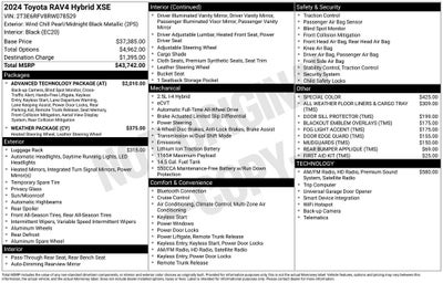 2024 Toyota RAV4 HYBRID XSE