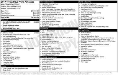 2017 Toyota Prius Prime Advanced