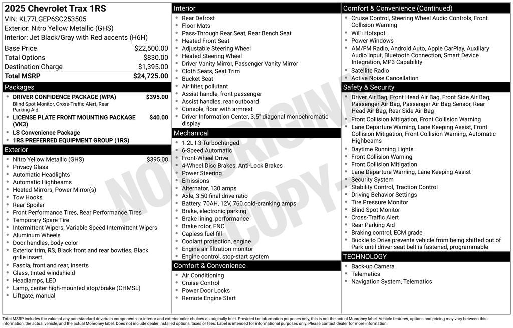 2025 Chevrolet Trax 1RS