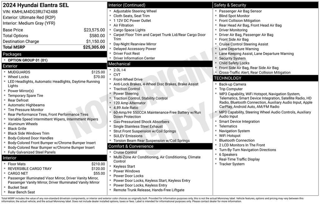 2024 Hyundai Elantra SEL