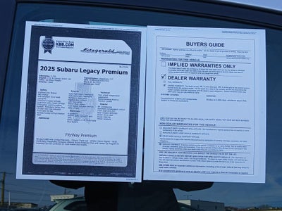 2025 Subaru Legacy Premium