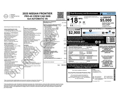 2025 Nissan Frontier PRO-4X