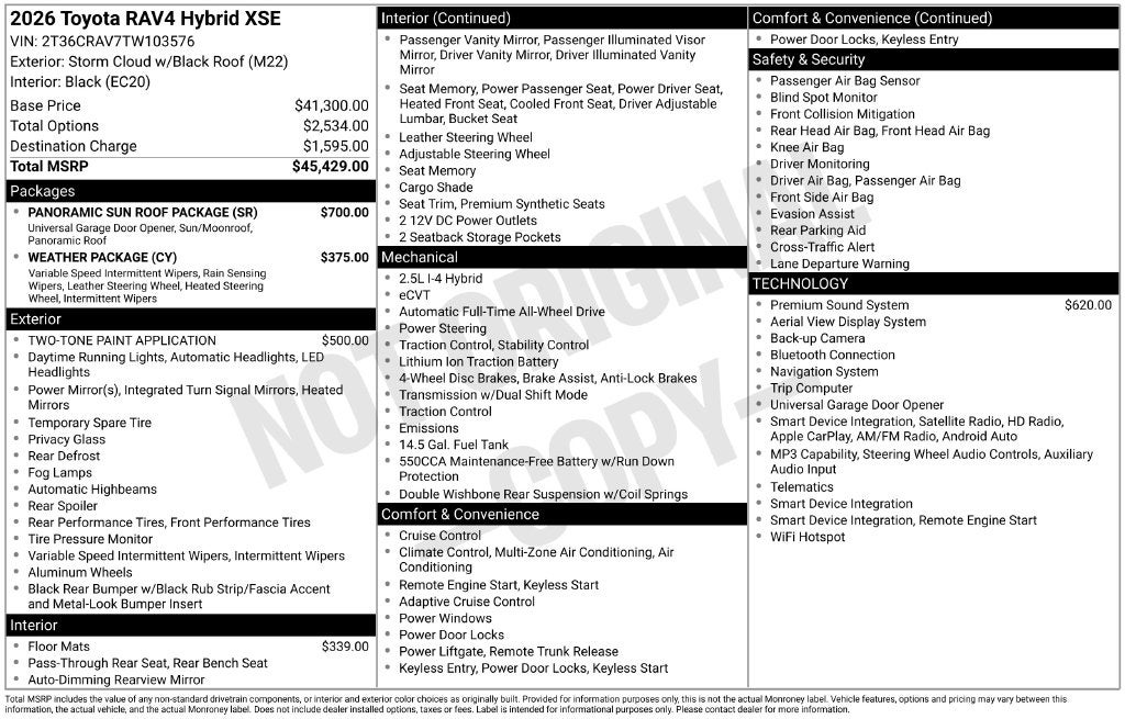 2026 Toyota RAV4 XSE