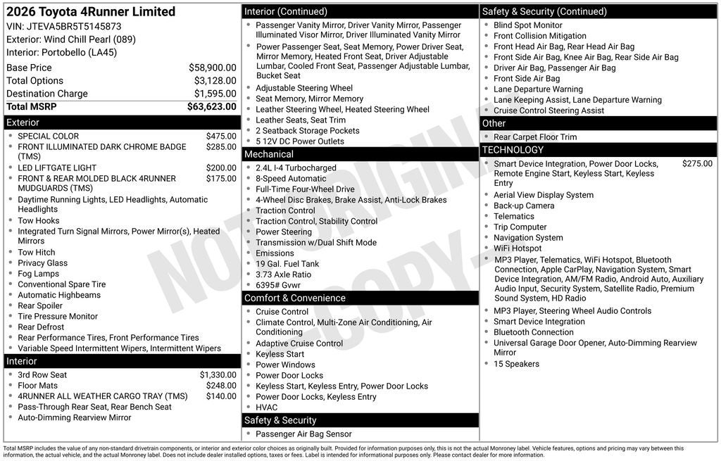 2026 Toyota 4Runner Limited