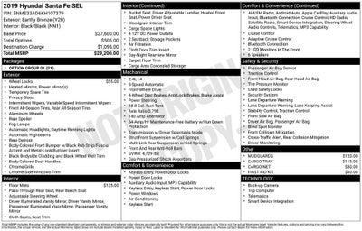 2019 Hyundai Santa Fe SEL
