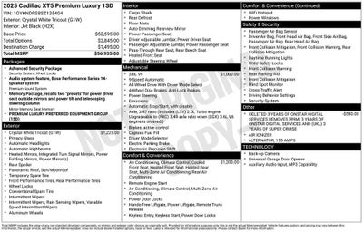 2025 Cadillac XT5 AWD Premium Luxury