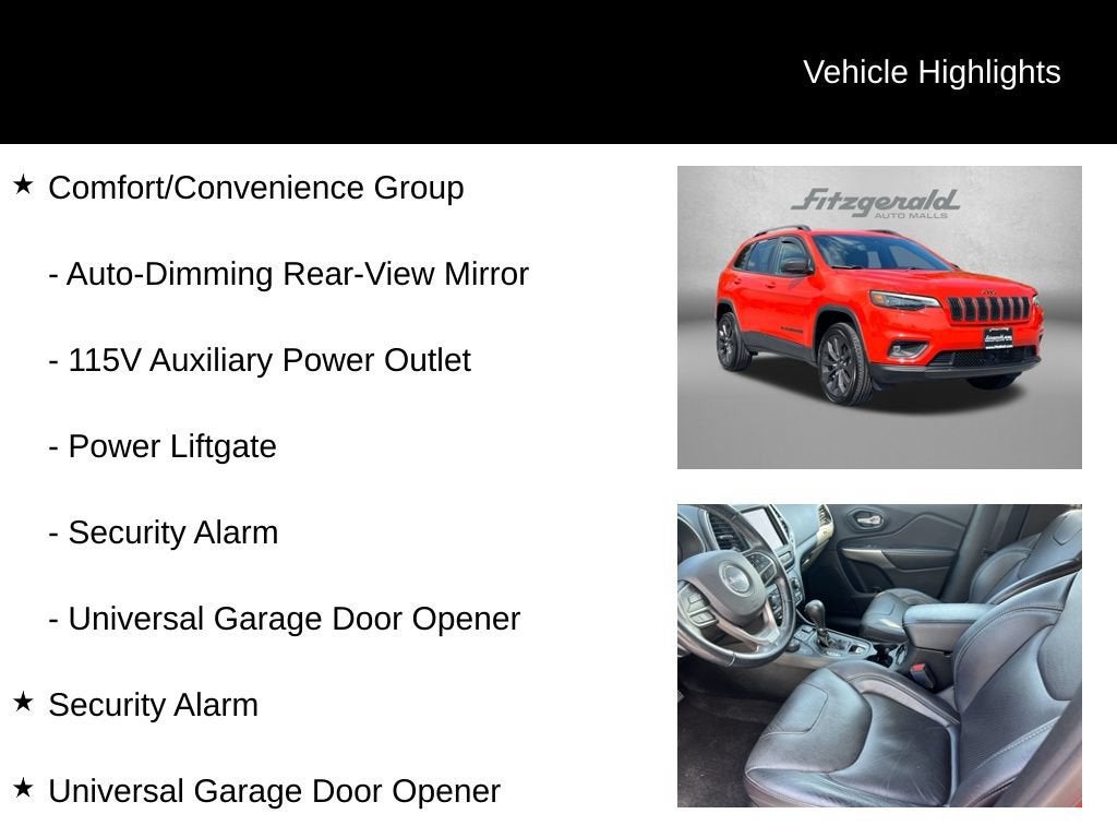 2021 Jeep Cherokee 80th Anniversary